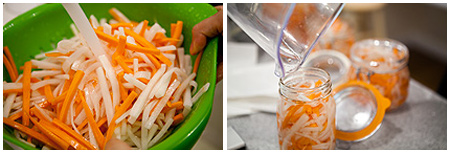 درست کردن انواع ترشی, نحوه انداختن ترشی هویج